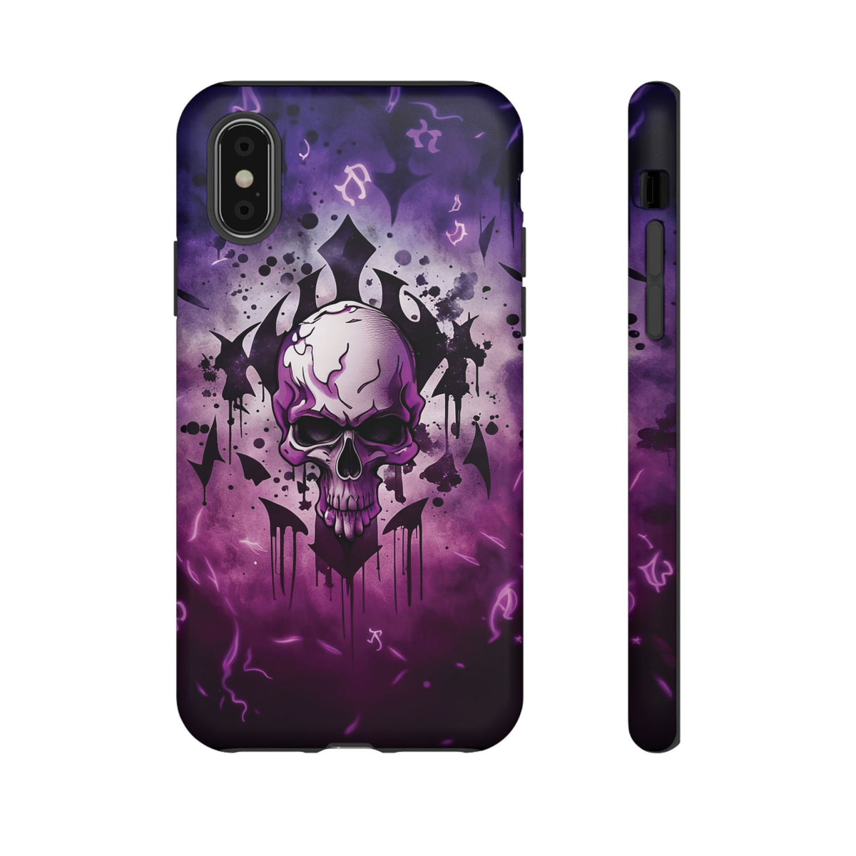 Phone Case - Tough - Purple Skull