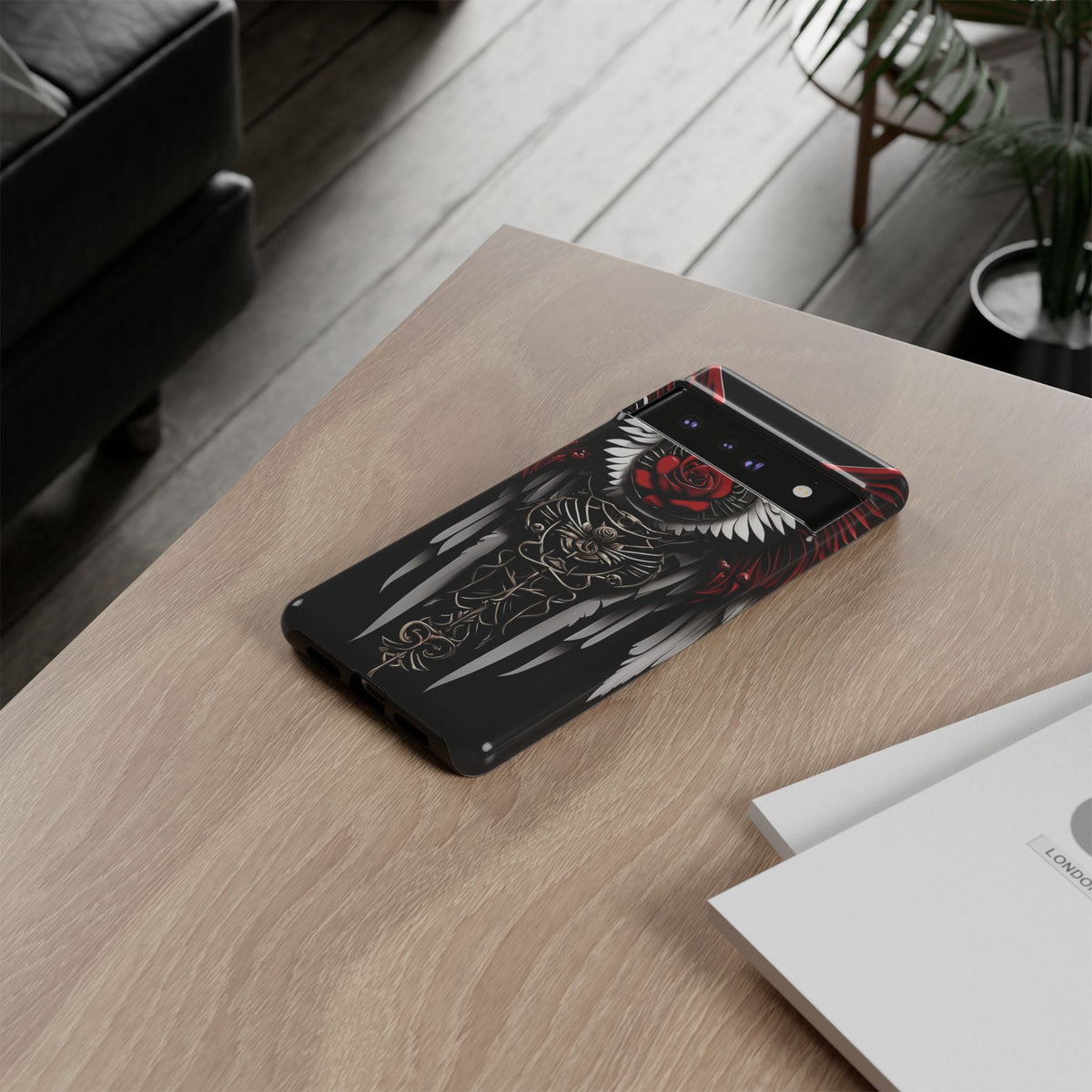 Phone Case - Tough - Red Angel Wings