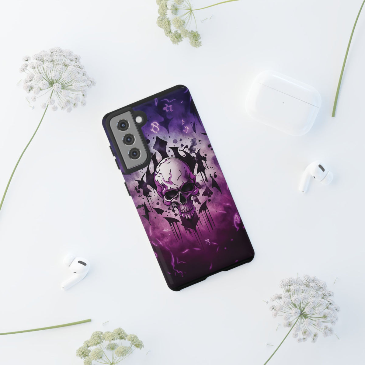 Phone Case - Tough - Purple Skull