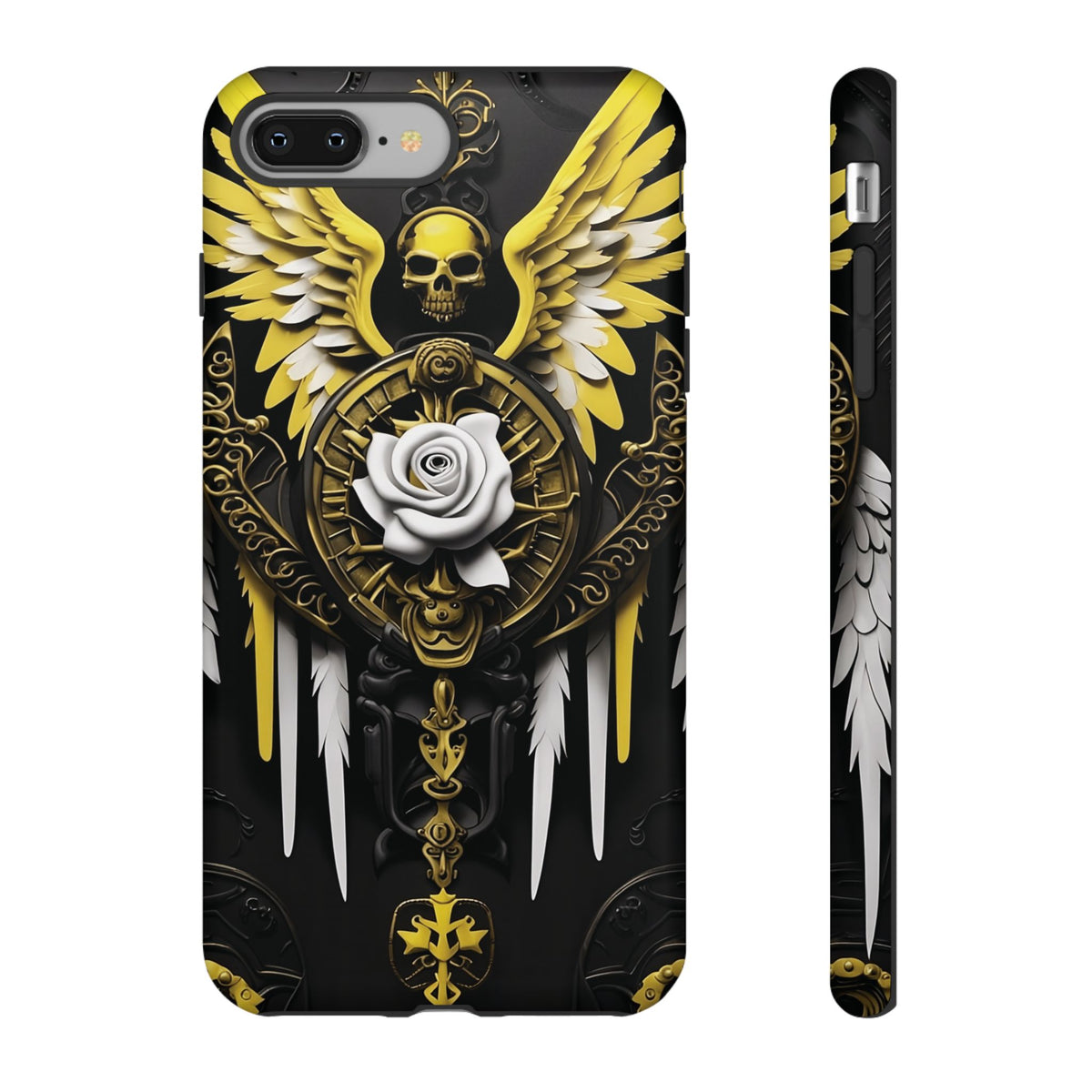 Phone Case - Tough - Yellow Angel Wings