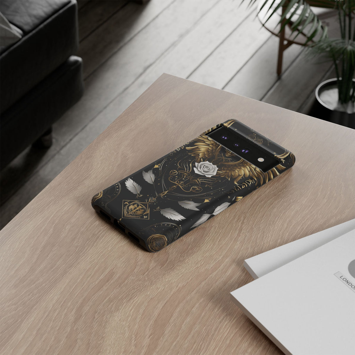 Phone Case - Tough - Gold Angel Wings
