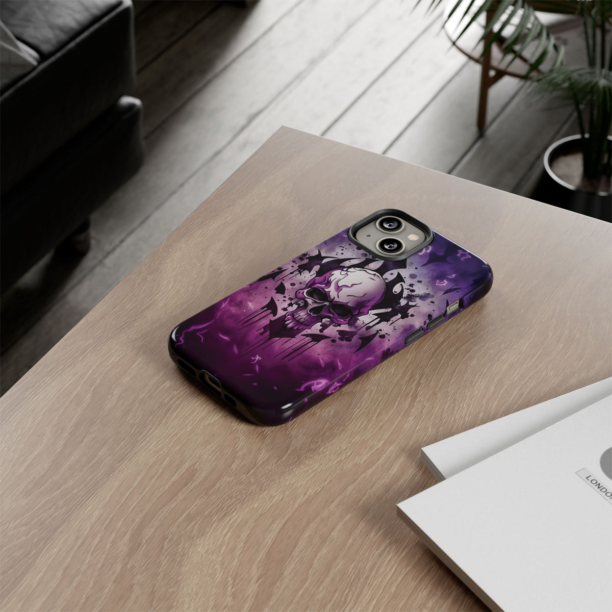 Phone Case - Tough - Purple Skull
