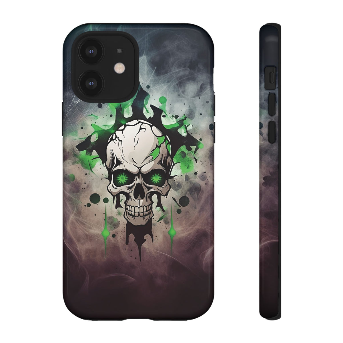 Phone Case - Tough - Green Skull