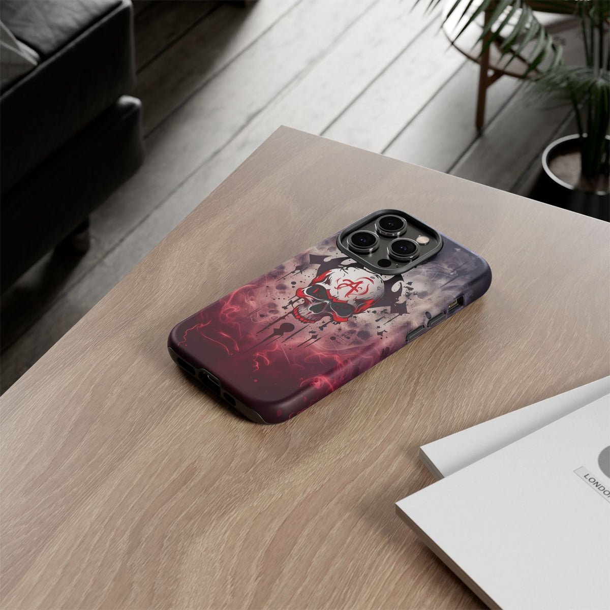 Phone Case - Tough - Red Skull