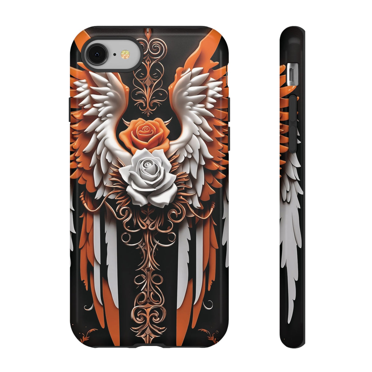 Phone Case - Tough - Orange Angel Wings