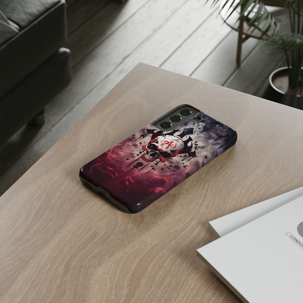 Phone Case - Tough - Red Skull