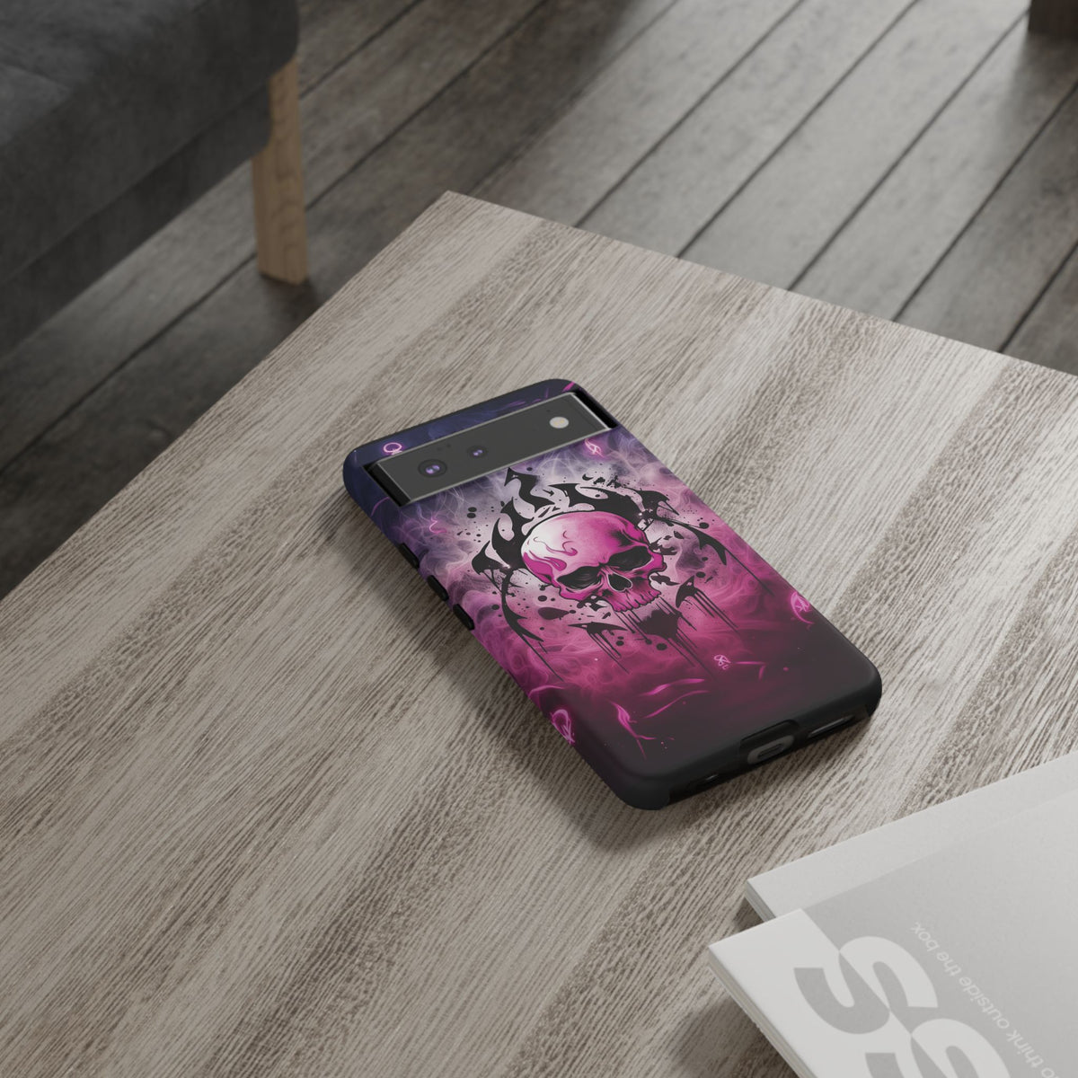 Phone Case - Tough - Pink Skull