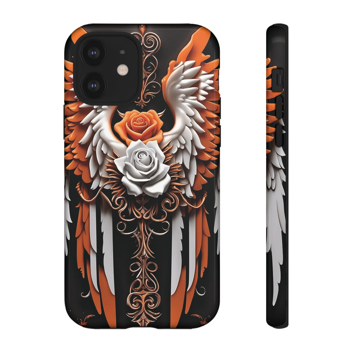Phone Case - Tough - Orange Angel Wings