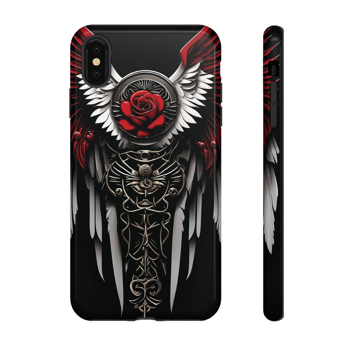 Phone Case - Tough - Red Angel Wings