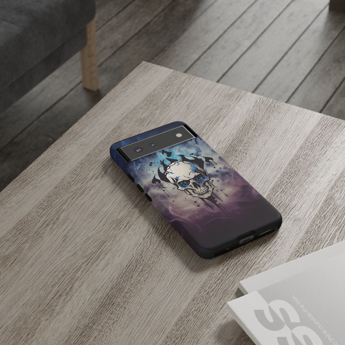 Phone Case - Tough - Blue Skull