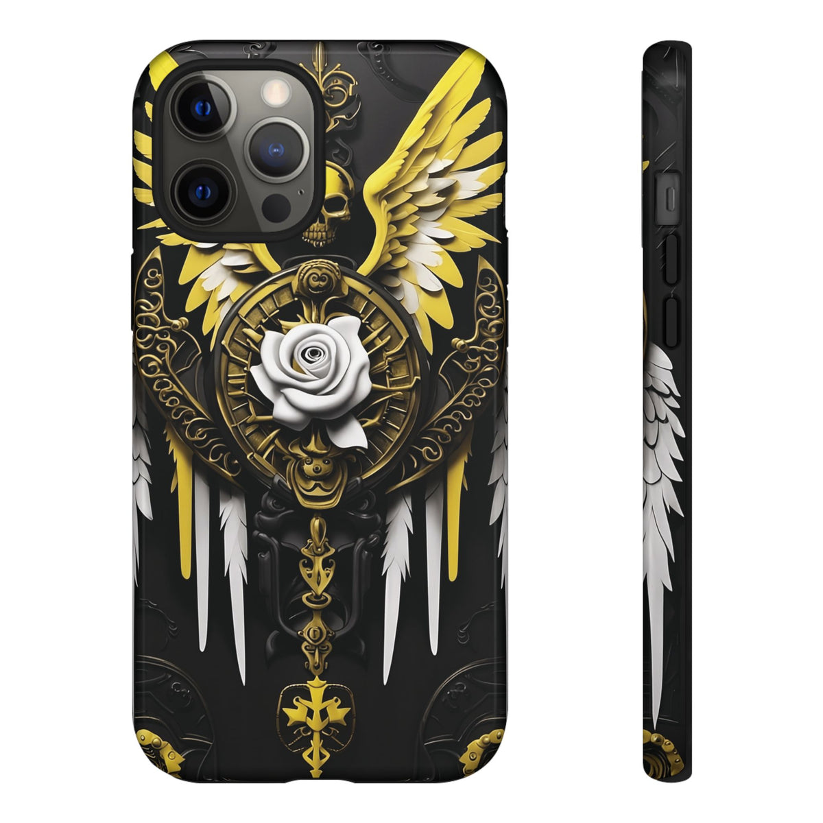Phone Case - Tough - Yellow Angel Wings