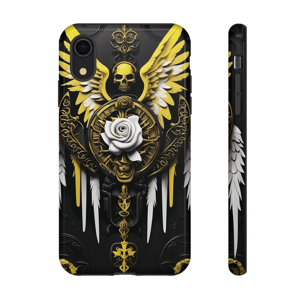Phone Case - Tough - Yellow Angel Wings
