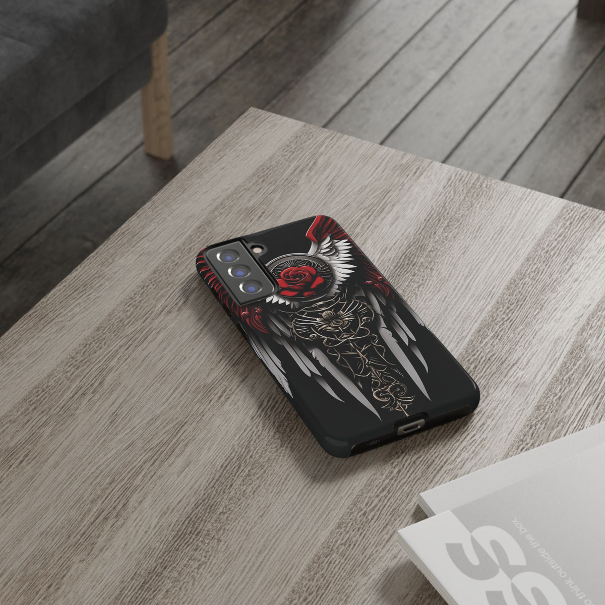 Phone Case - Tough - Red Angel Wings