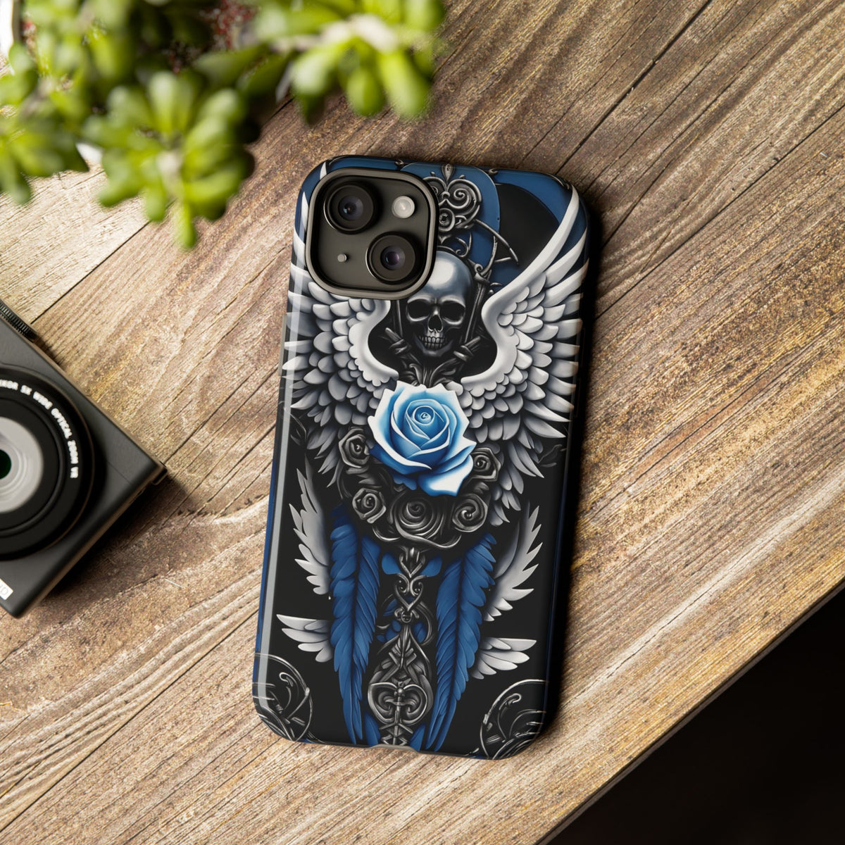 Phone Case - Tough - Blue Angel Wings