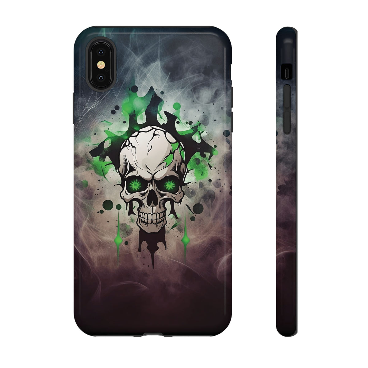 Phone Case - Tough - Green Skull