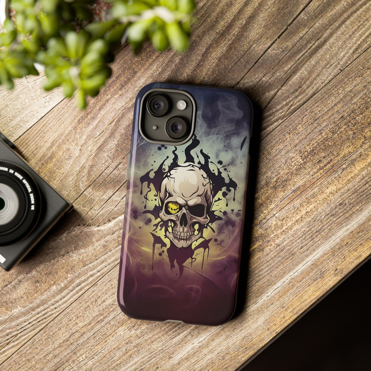 Phone Case - Tough - Yellow Skull