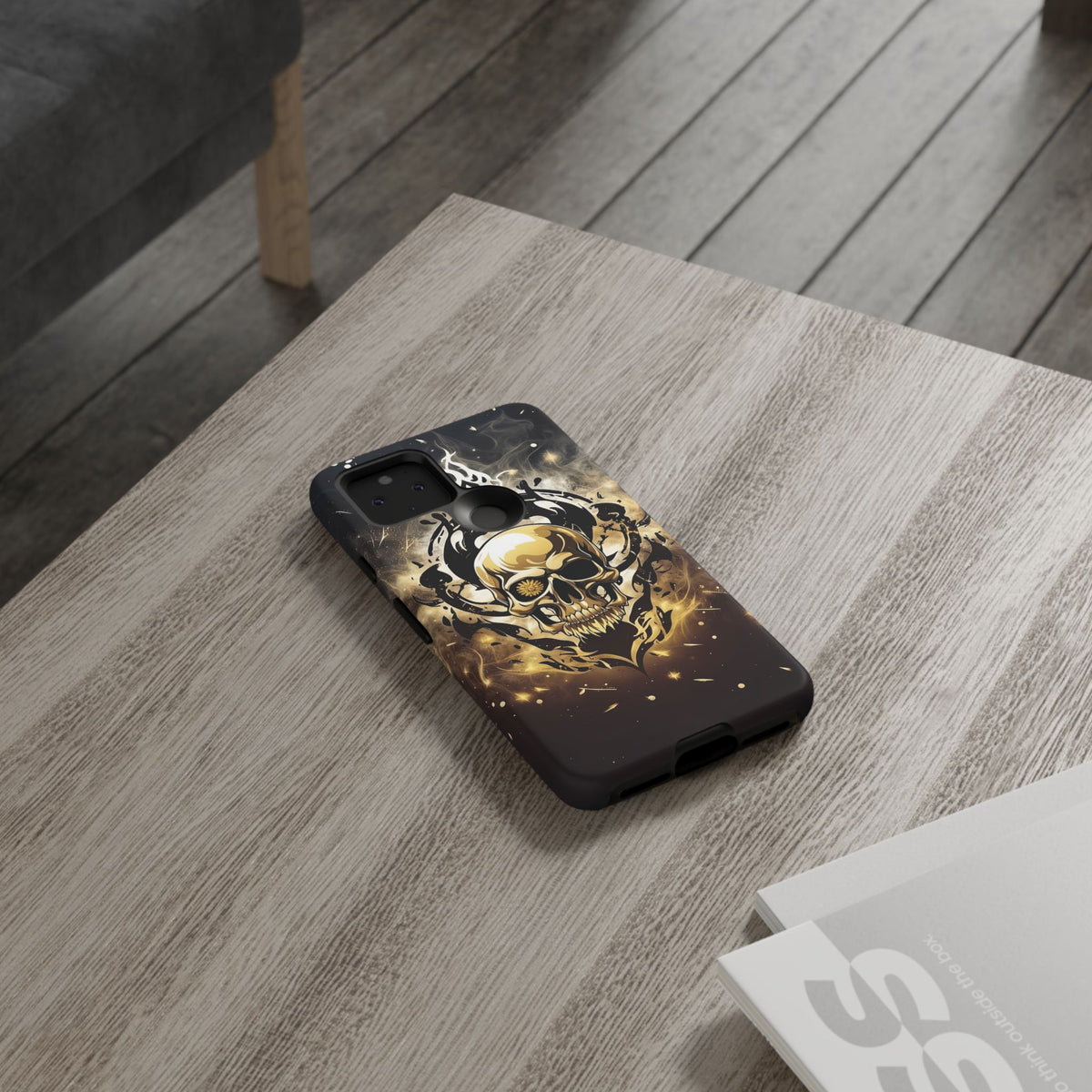 Phone Case - Tough - Gold Skull