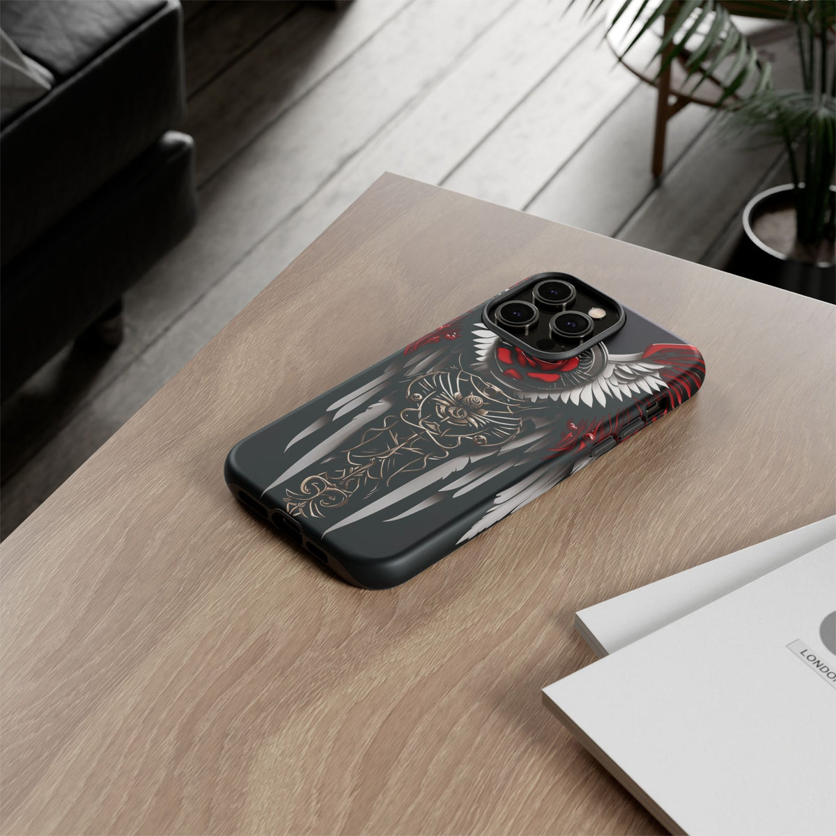 Phone Case - Tough - Red Angel Wings