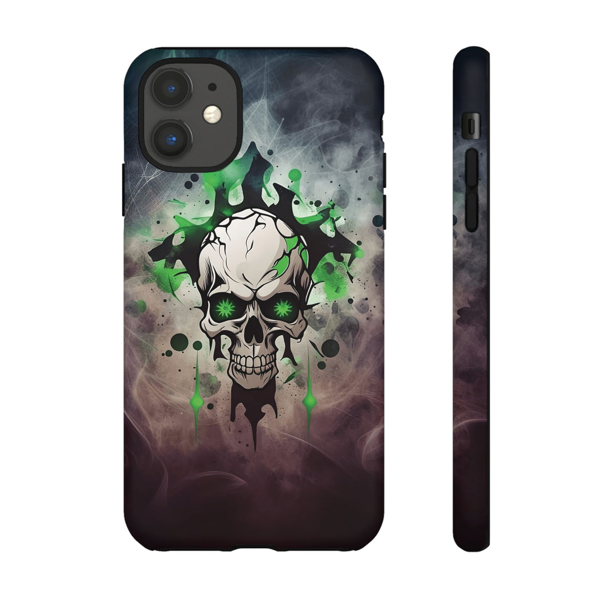 Phone Case - Tough - Green Skull