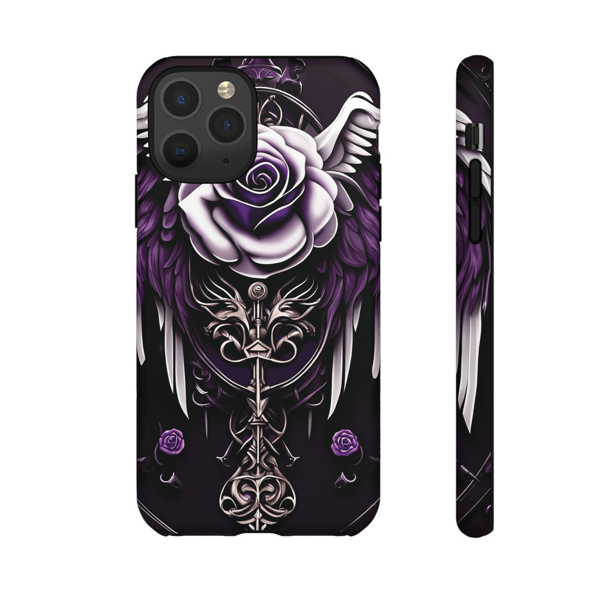 Phone Case - Tough - Purple Angel Wings