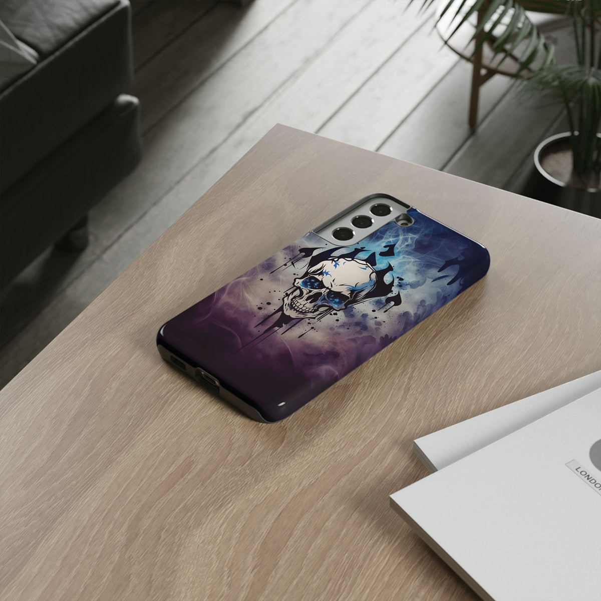 Phone Case - Tough - Blue Skull