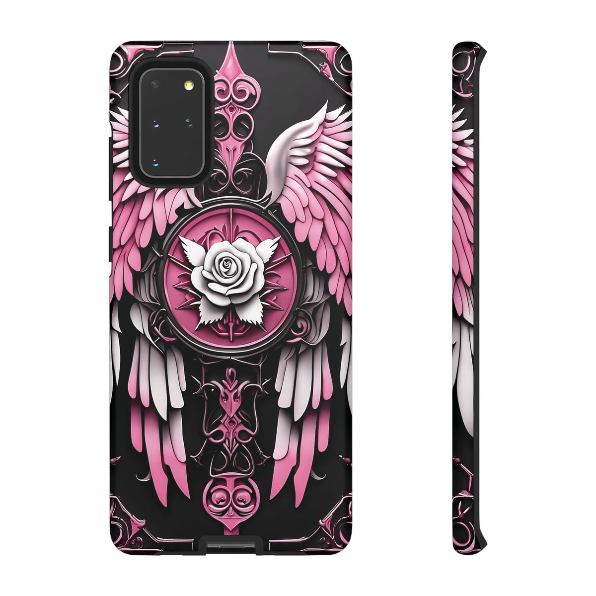 Phone Case - Tough - Pink Angel Wings