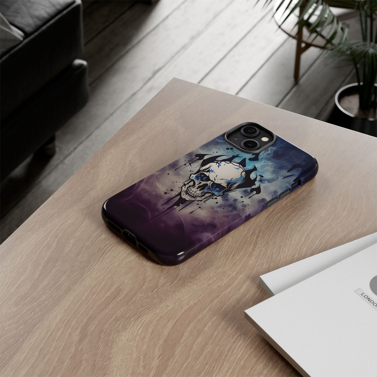 Phone Case - Tough - Blue Skull