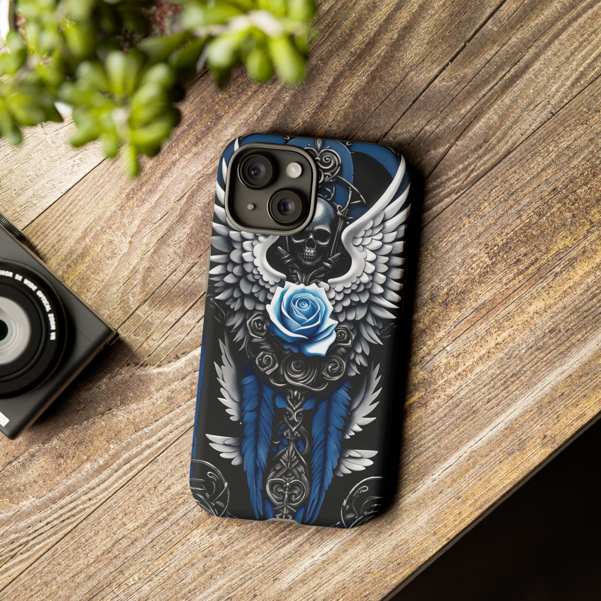 Phone Case - Tough - Blue Angel Wings