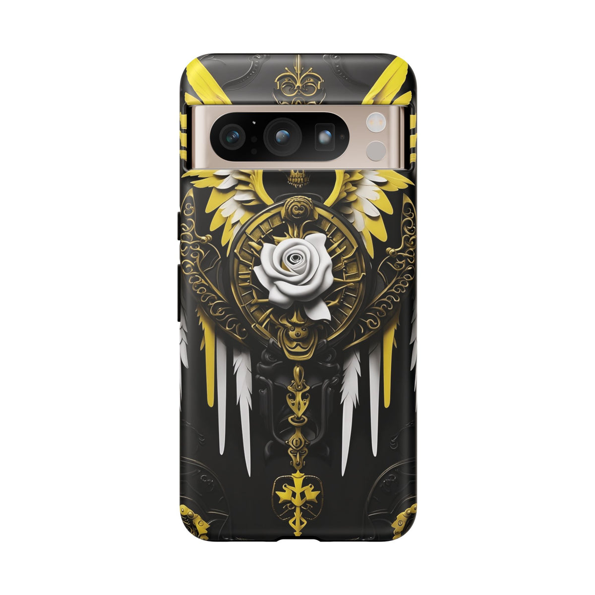 Phone Case - Tough - Yellow Angel Wings