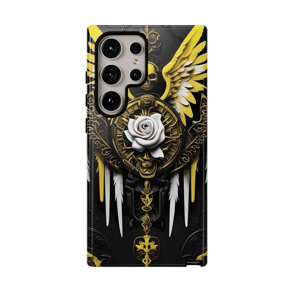 Phone Case - Tough - Yellow Angel Wings