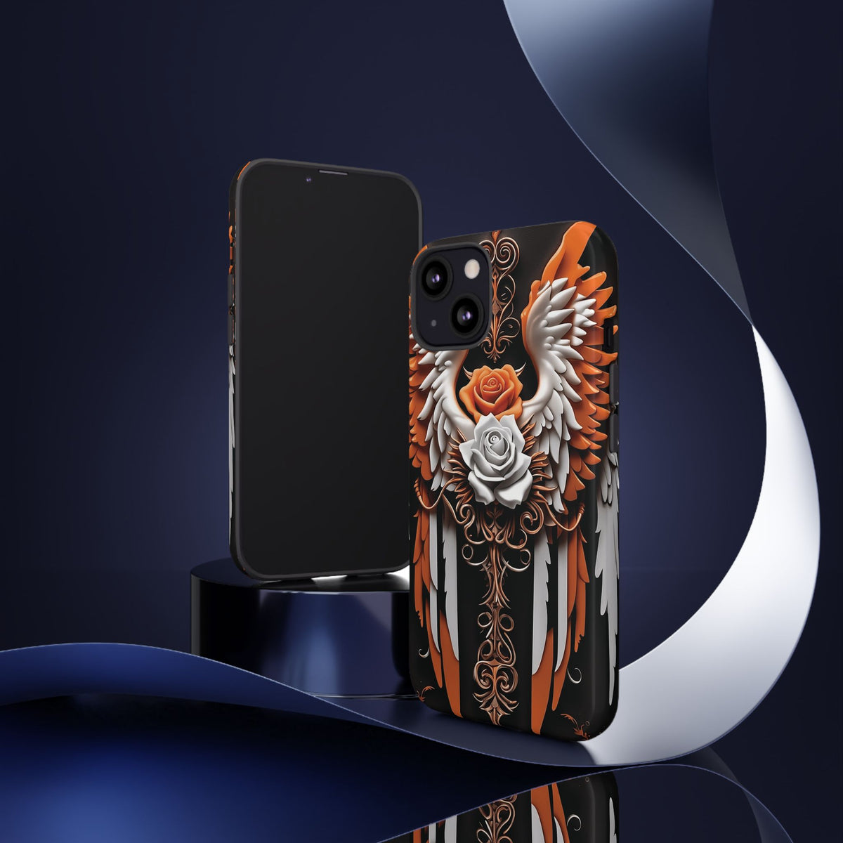 Phone Case - Tough - Orange Angel Wings