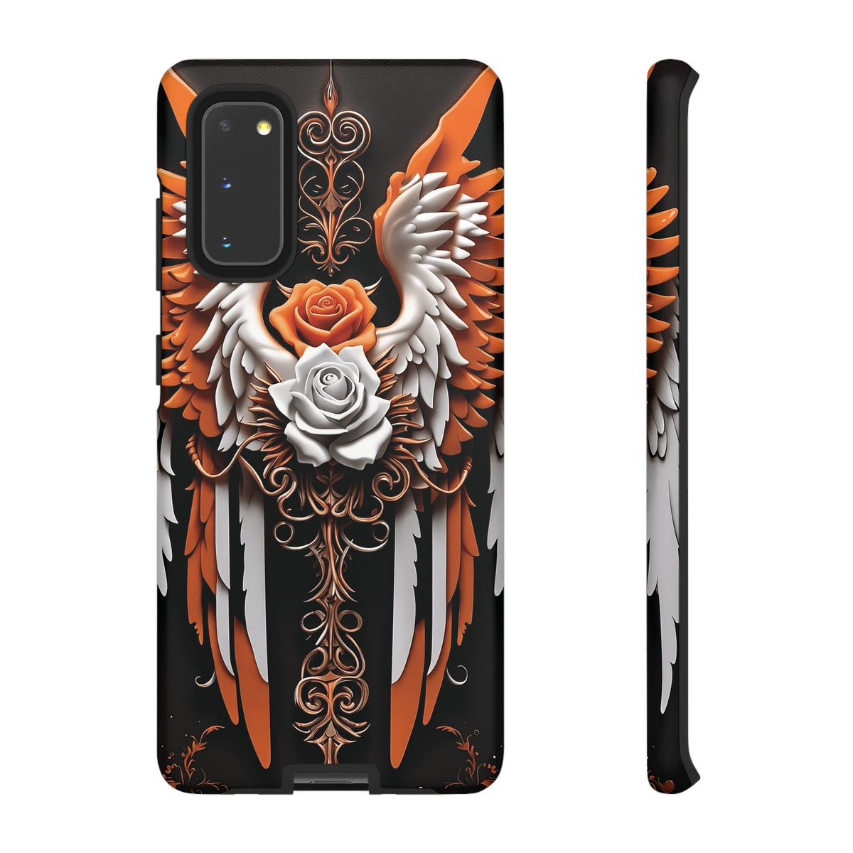 Phone Case - Tough - Orange Angel Wings