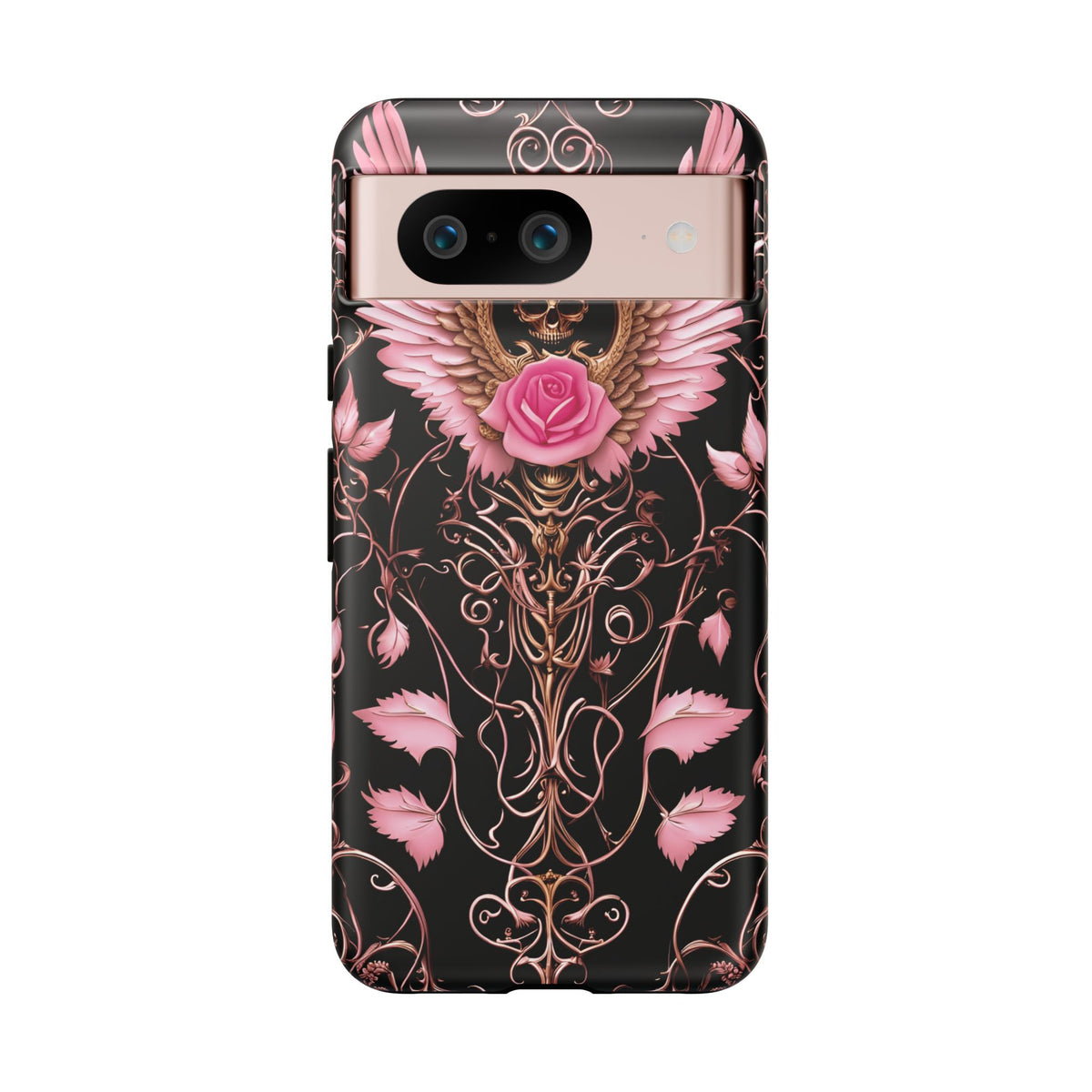 Phone Case - Tough - Pink Skull & Wings