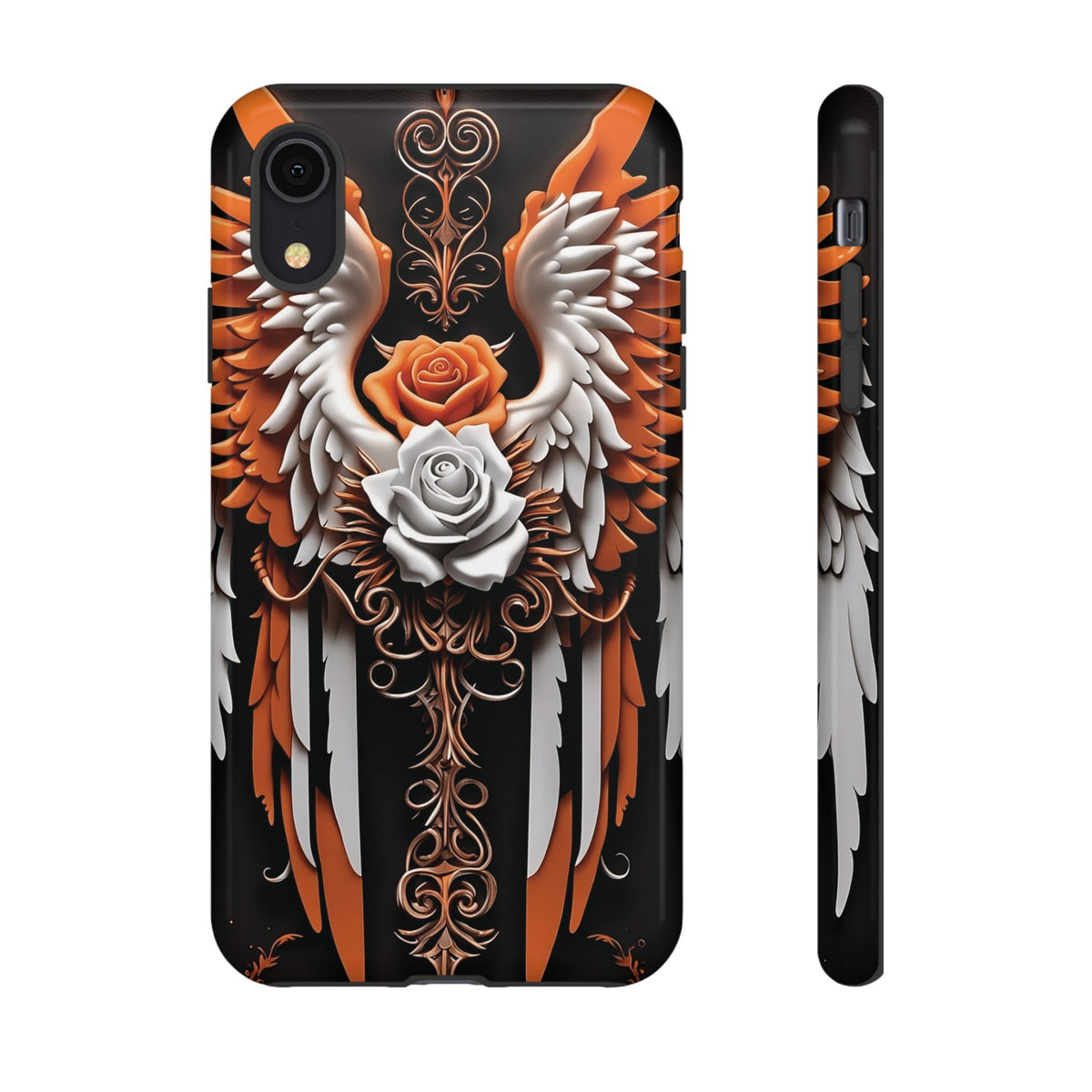 Phone Case - Tough - Orange Angel Wings