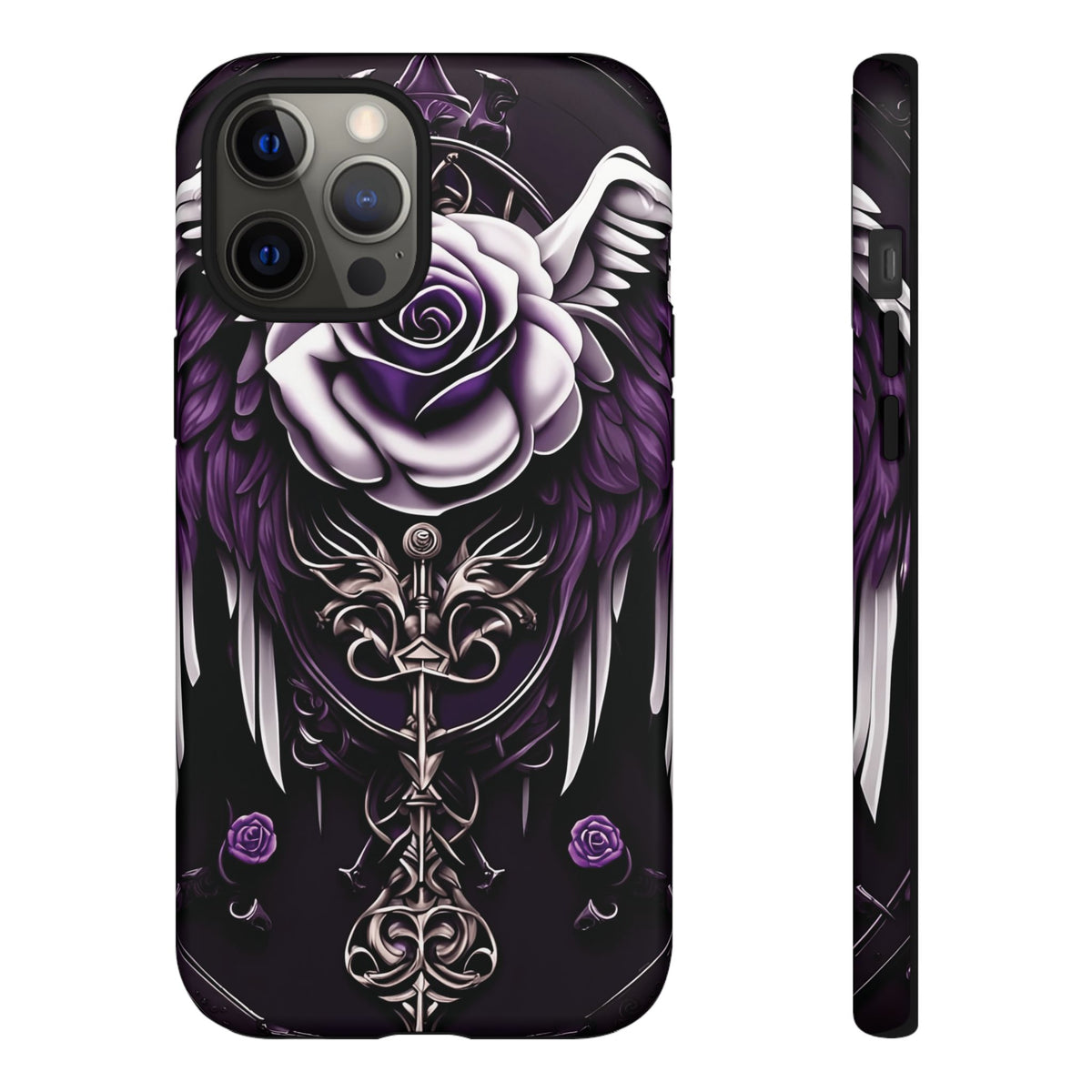 Phone Case - Tough - Purple Angel Wings