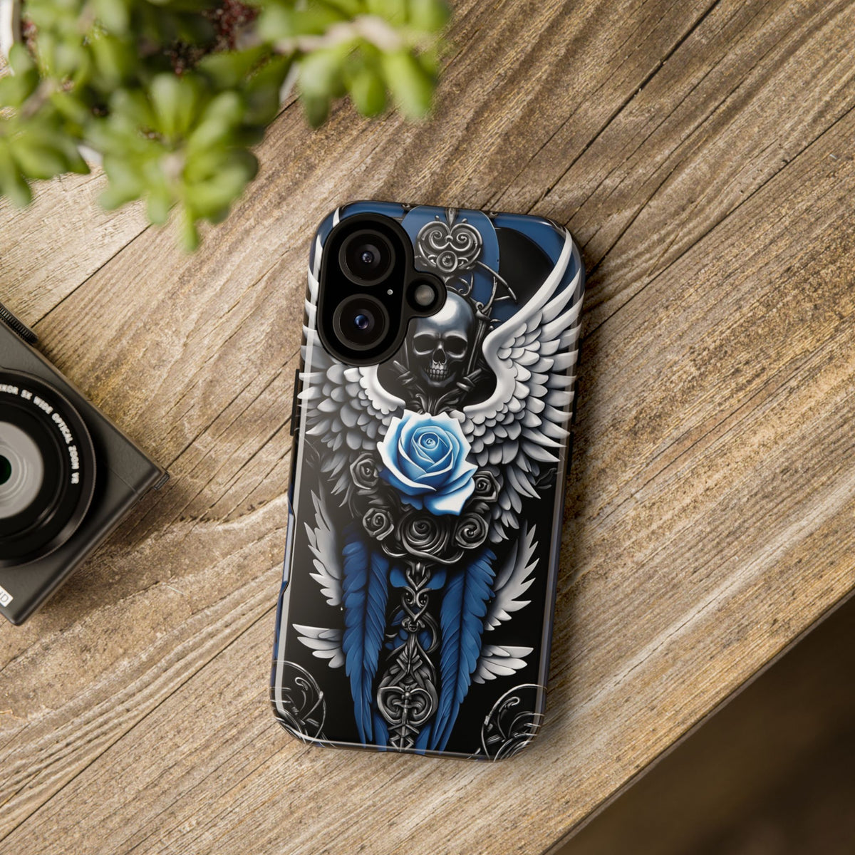 Phone Case - Tough - Blue Angel Wings