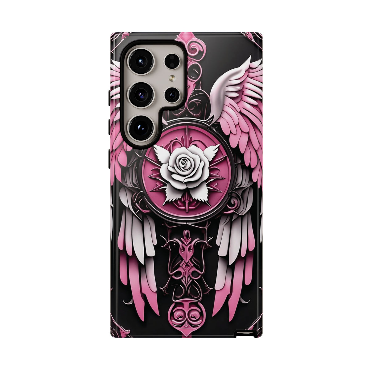 Phone Case - Tough - Pink Angel Wings