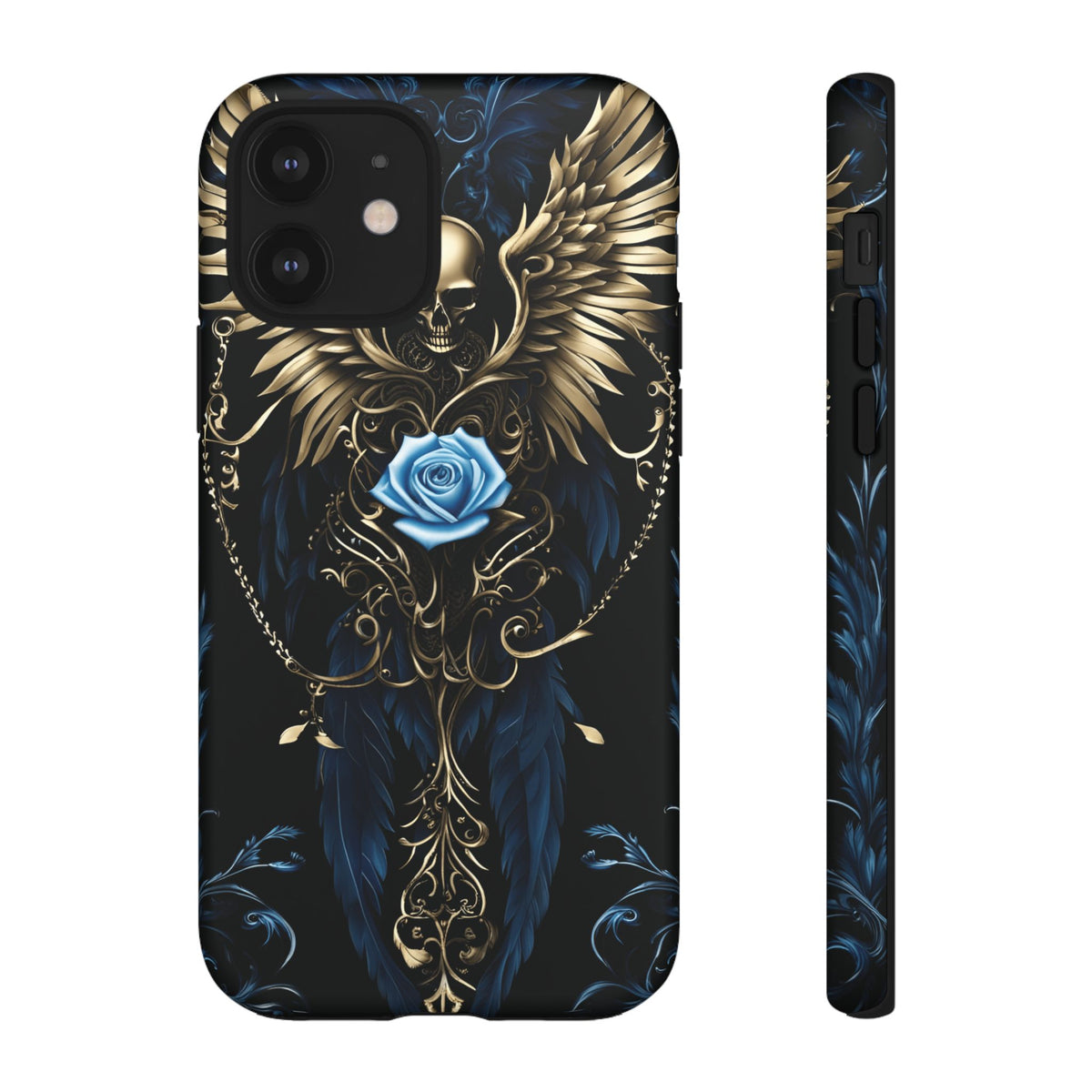 Phone Case - Tough - Blue Skull & Wings