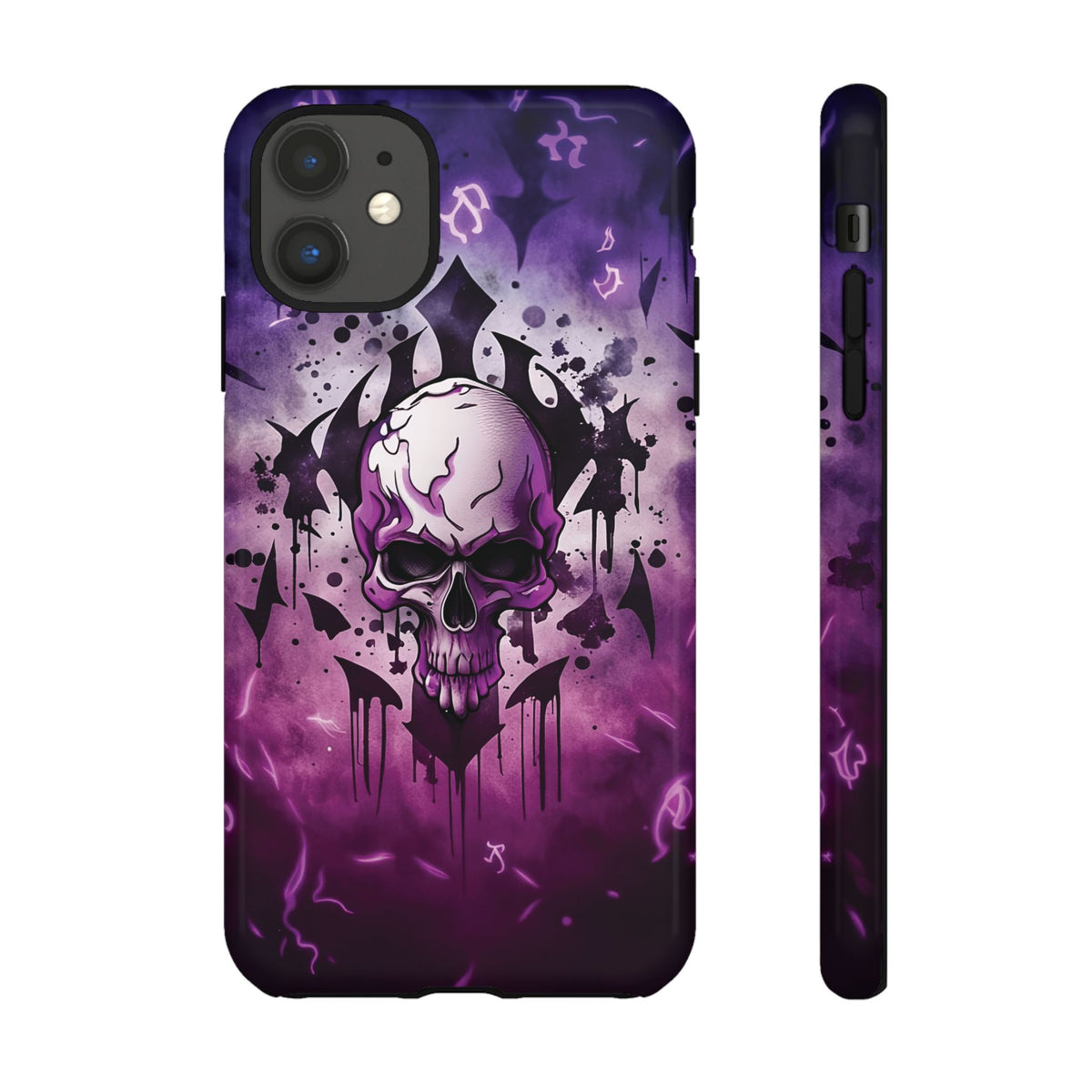 Phone Case - Tough - Purple Skull