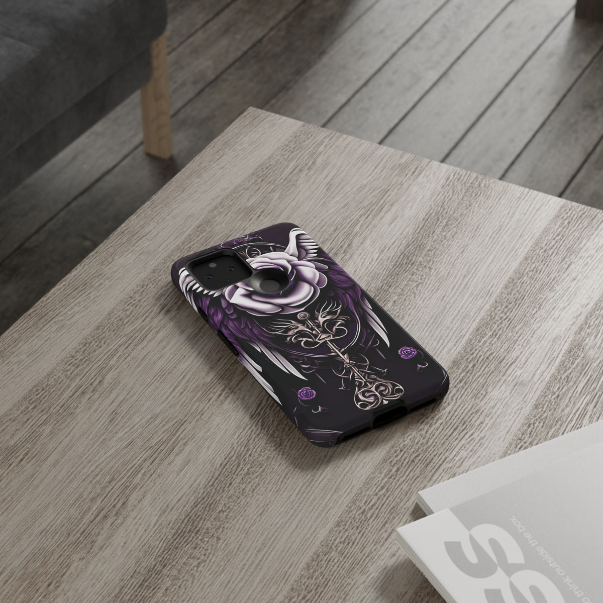 Phone Case - Tough - Purple Angel Wings